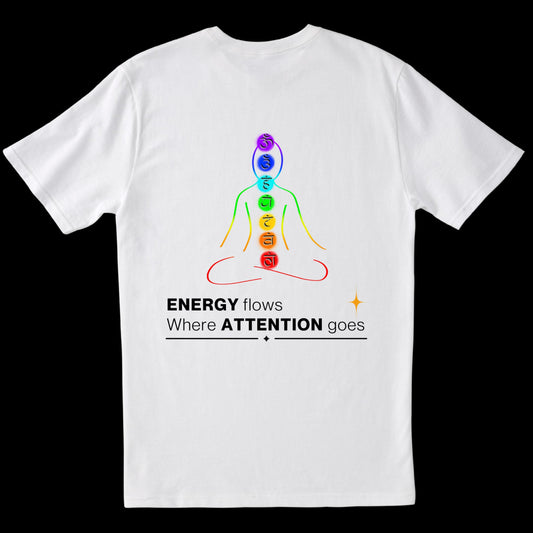 Energy Flows Where Attention Goes (L) (White)