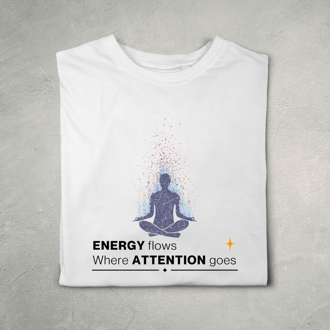 Energy Flows Where Attention Goes (F) (White)