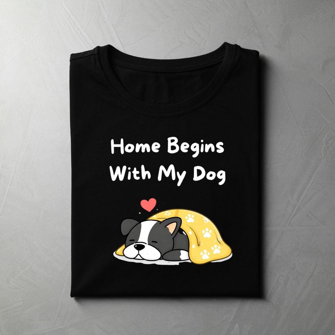 Home Begins With My Dog (Black)