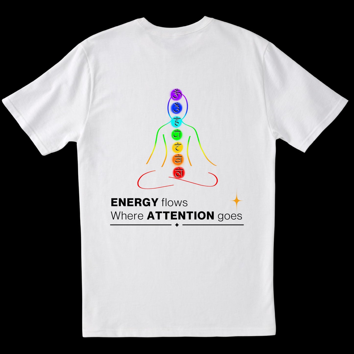 Energy Flows Where Attention Goes (L) (White)