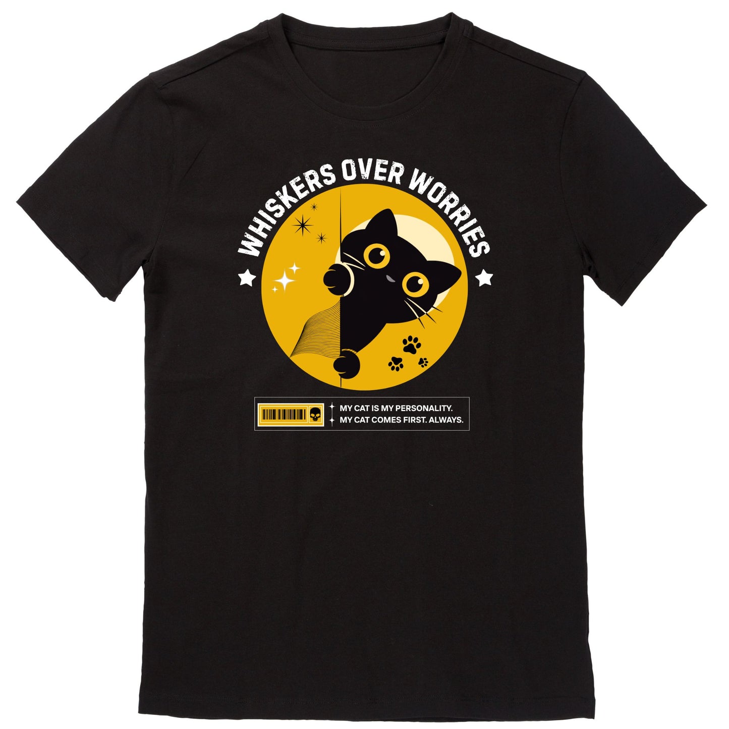 Whiskers Over Worries (Black)