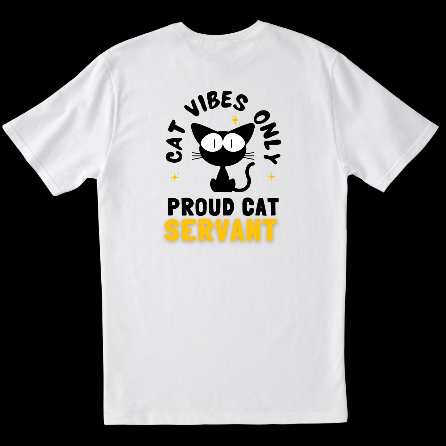 Cat Vibes Only. Proud Cat Servant (White)