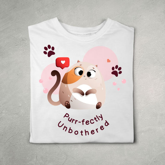Purrfectly Unbothered (White)
