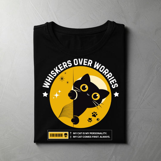 Whiskers Over Worries (Black)